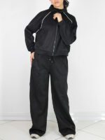 ست بامبر و شلوار سوییت مشکی