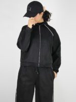 ست بامبر و شلوار سوییت مشکی - Image 3