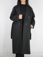 پالتو فوتر بلند کمردار - Image 4