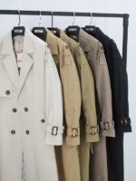 بارانی بلند سانتانا کمردار - Image 2