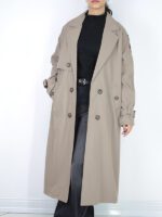 بارانی بلند سانتانا کمردار - Image 3