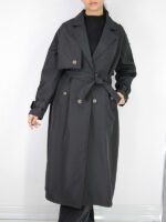 بارانی بلند سانتانا کمردار - Image 4