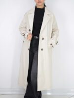 بارانی بلند سانتانا کمردار - Image 6