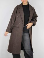 پالتو فوتر بلند تک دکمه - Image 4