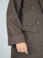 پالتو فوتر بلند تک دکمه - Image 7