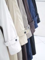 بارانی بلند دو یقه کلاه دار - Image 10