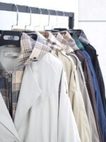 بارانی بلند دو یقه کلاه دار - Image 11