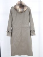 بارانی بلند دو یقه کلاه دار - Image 13