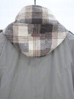 بارانی بلند دو یقه کلاه دار - Image 14