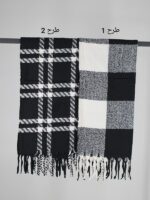 شال موهر مدل سیاه سفید - Image 10