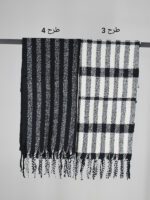 شال موهر مدل سیاه سفید - Image 11