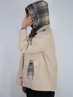 کت کتان دو یقه کلاه‌دار - Image 10