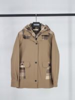 کت کتان دو یقه کلاه‌دار - Image 14