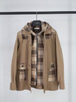 کت کتان دو یقه کلاه‌دار - Image 15