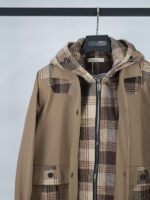 کت کتان دو یقه کلاه‌دار - Image 16