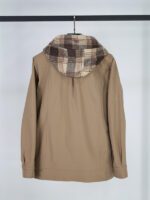 کت کتان دو یقه کلاه‌دار - Image 17