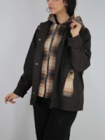 کت کتان دو یقه کلاه‌دار - Image 8