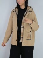 کت کتان دو یقه کلاه‌دار - Image 9