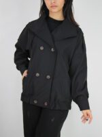 بامبر جکت یقه ایستاده کتان - Image 5