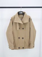 بامبر جکت یقه ایستاده کتان - Image 6