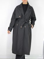 بارانی بلند سانتانا کمردار | استایلو - Image 4