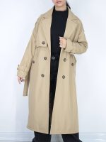 بارانی بلند سانتانا کمردار | استایلو - Image 5