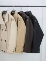 بامبر جکت یقه ایستاده کتان | استایلو - Image 2